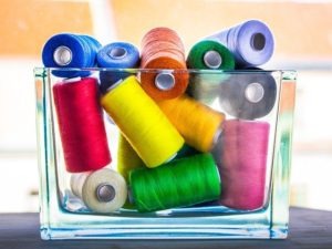 Machine embroidery threads