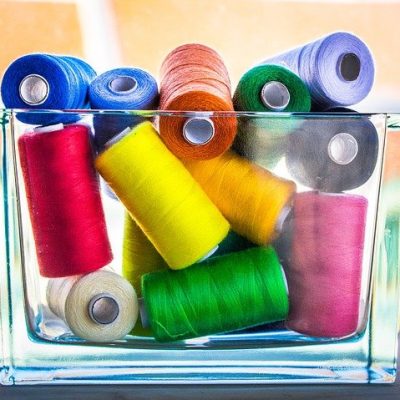 Machine embroidery threads